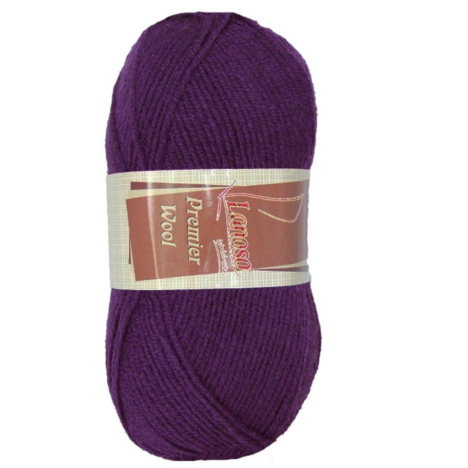 фото Фиолетовая пряжа Lanoso Premier Wool 