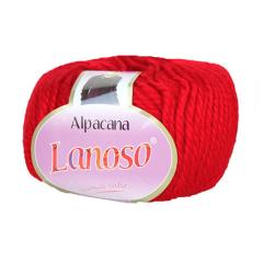 фото Красная пряжа Lanoso Alpacana 3012
