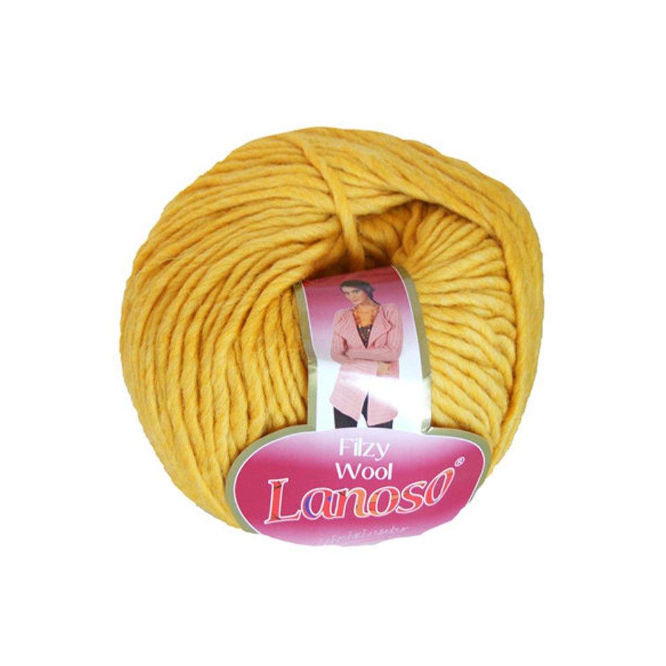 фото Желтая пряжа Lanoso Filzy Wool 20