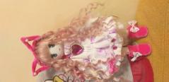 фотография Кукла аниме с розовыми волосами