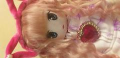 фото Кукла аниме с розовыми волосами