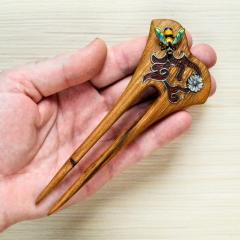 картинка Деревянная шпилька для волос