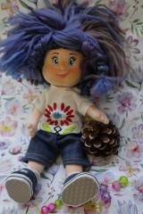 картинка Куколка с синими волосами