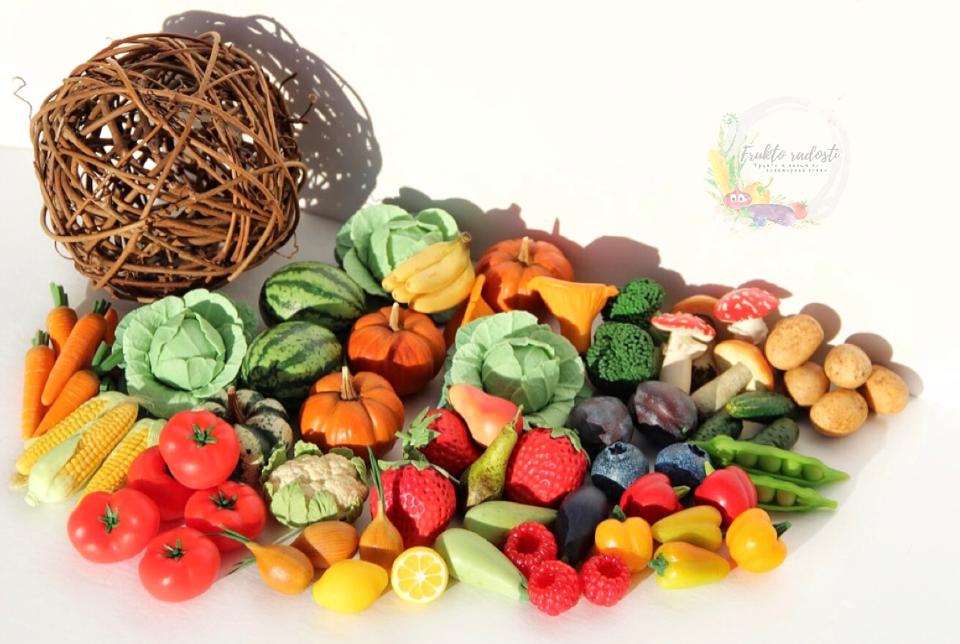 фото Овощи и фрукты из полимерной глины