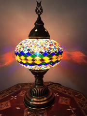фото Настольная лампа с мозаичным плафоном 