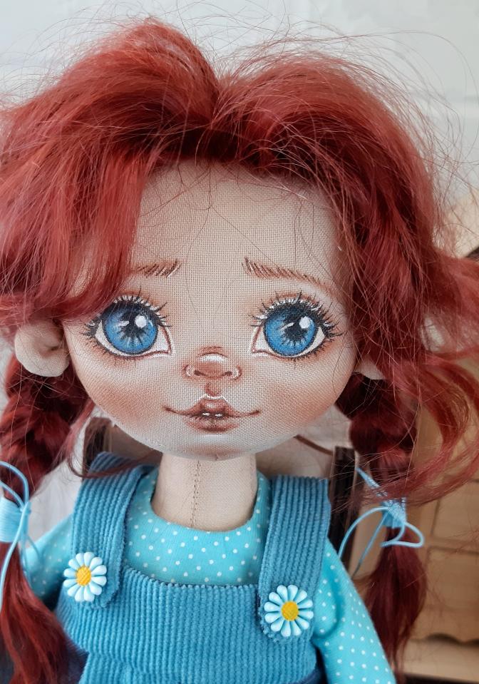 фото Текстильная интерьерная кукла