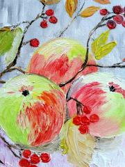 картинка Картина "Осенние яблоки"