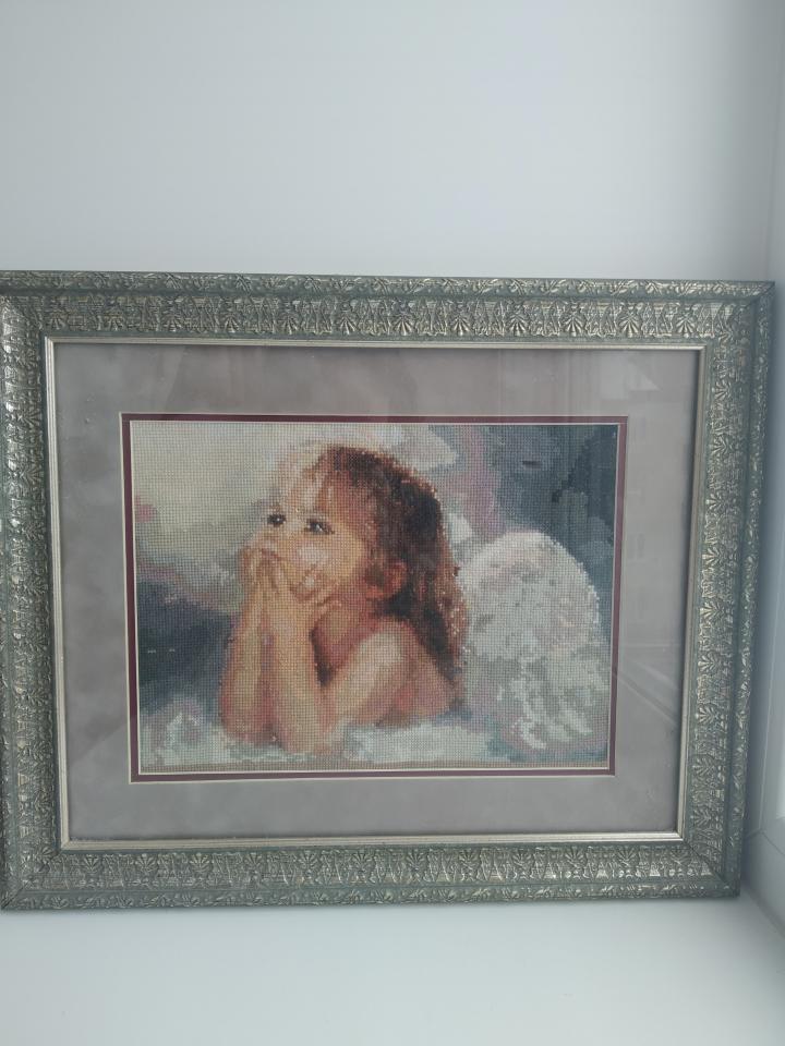 фото Картина крестиком "Ангел"