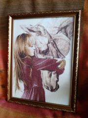 фото Девочка с лошадью