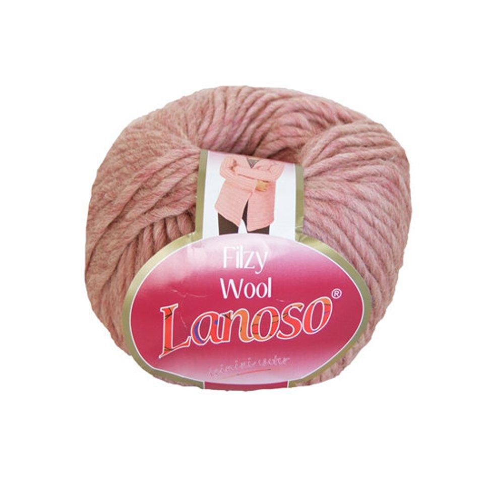 фото Розовая пряжа Lanoso Filzy Wool 16