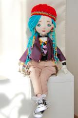 изображение Текстильная кукла с дредами