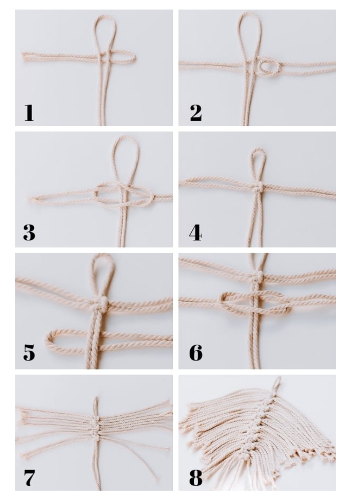 Как сделать перья из ниток