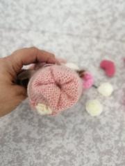 изображение Текстильная кукла с косичками