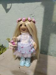 фото Текстильная кукла Настёна