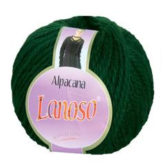 фото Зеленая пряжа Lanoso Alpacana 3021