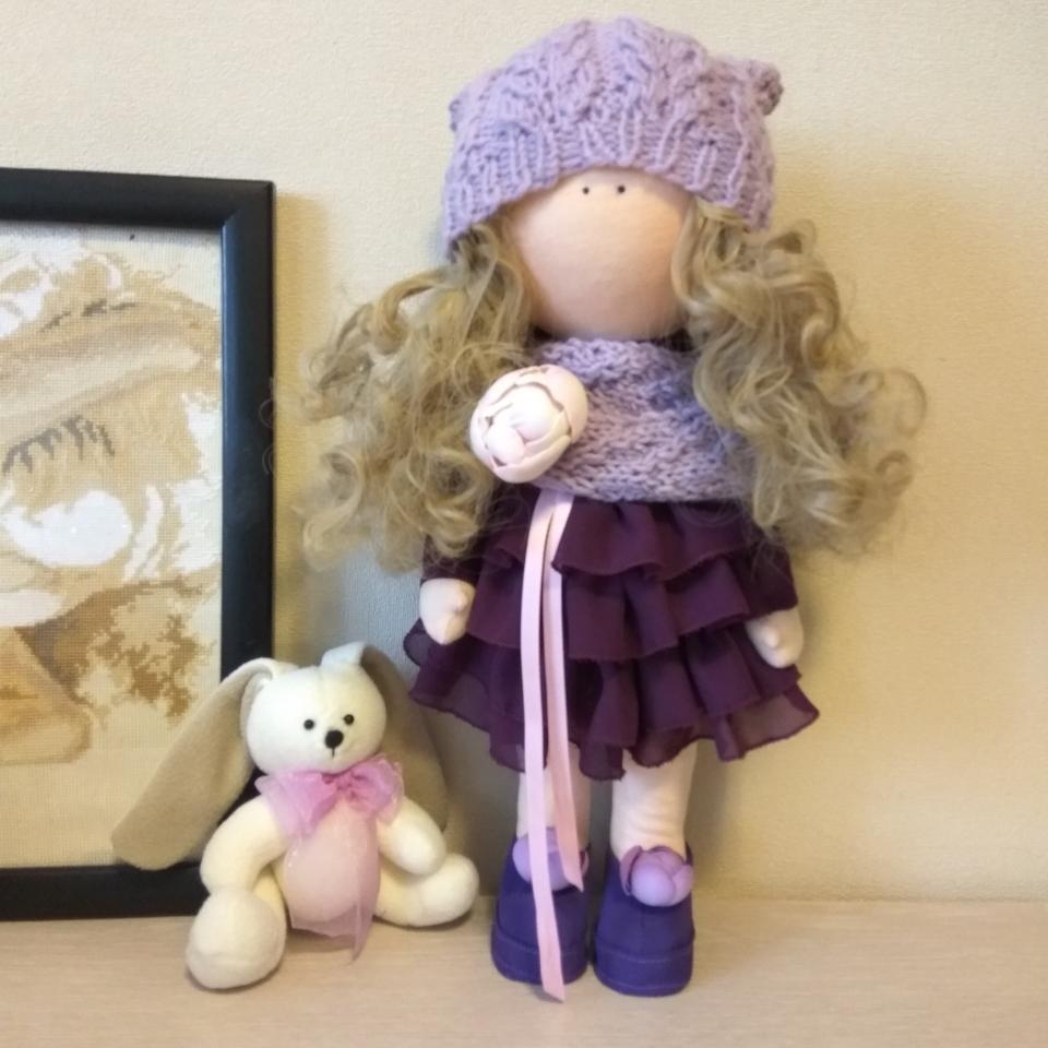 фото Интерьерная текстильная кукла 
