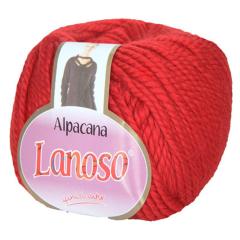 фото Красная пряжа Lanoso Alpacana 3024