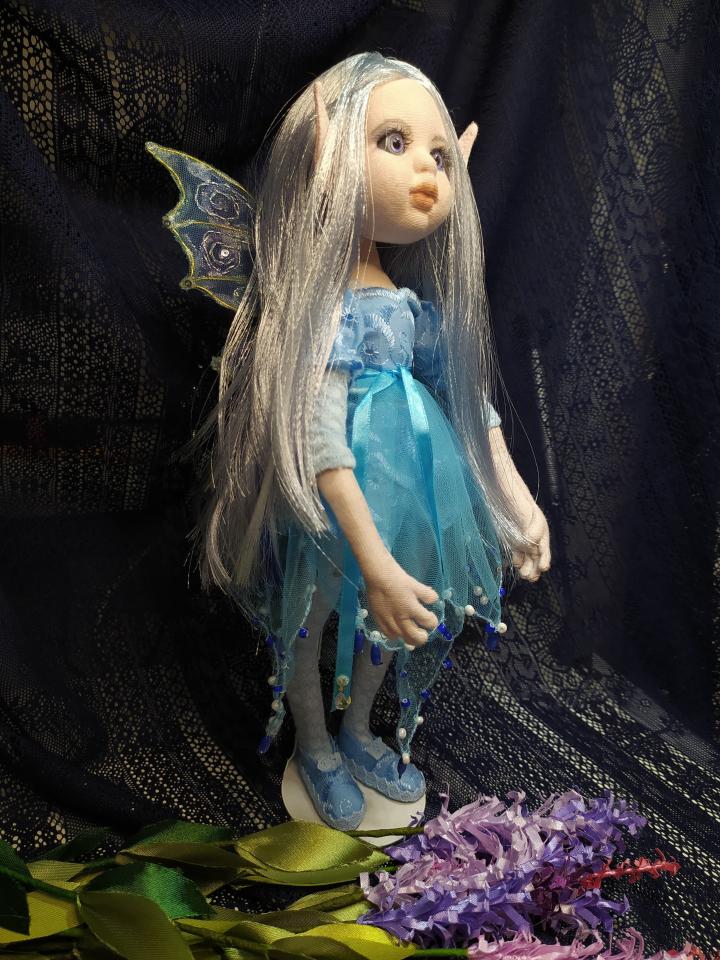 фото Текстильная шарнирная кукла 