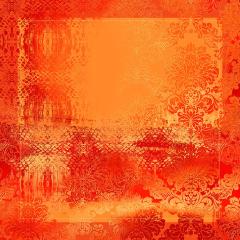 изображение Платок шелковый Orange Sunset