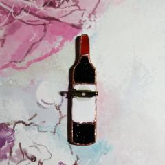 изображение Брошь Бутылка вина