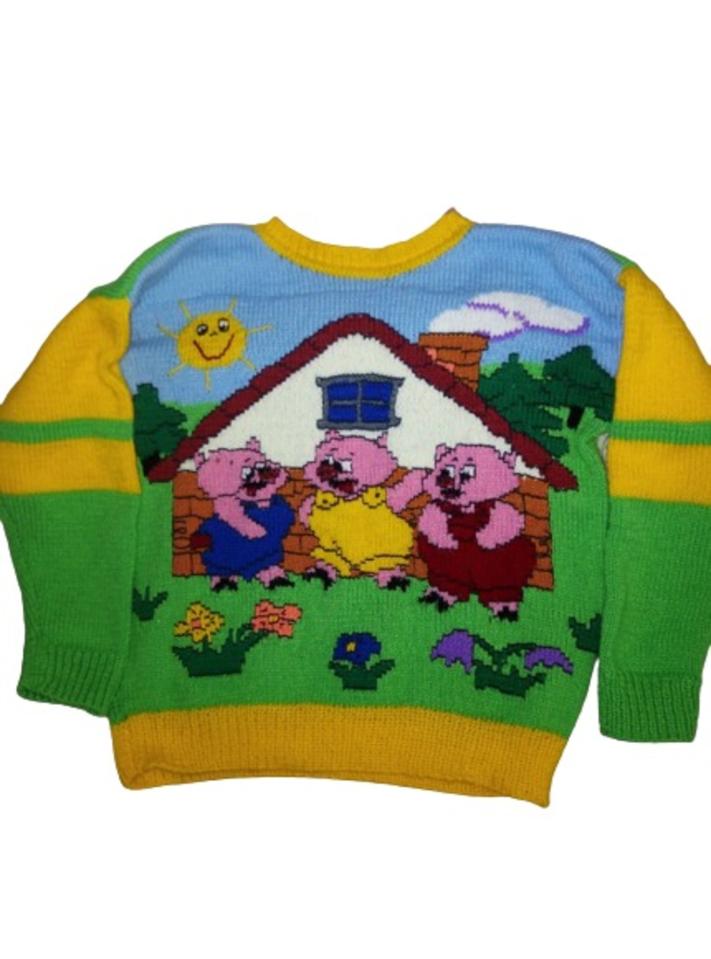 фото детский свитер "Три поросенка"