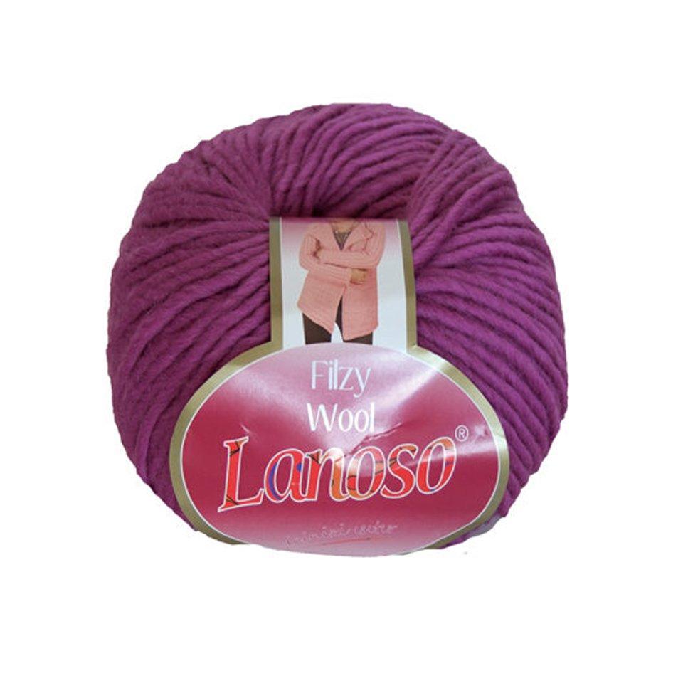 фото Фиолетовая пряжа Lanoso Filzy Wool 15