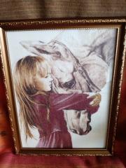 изображение Девочка с лошадью
