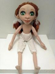 фотография Кукла текстильная с рельефным лицом