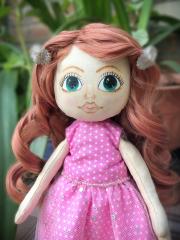 фото Текстильная кукла Рыжуля