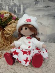 изображение Текстильная кукла с нарядами