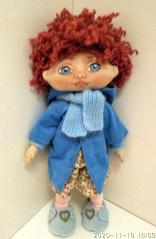 картинка Кукла текстильная с нарисованным лицом