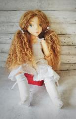 изображение Текстильная интерьерная кукла Настя