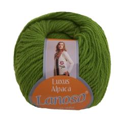 фото Зеленая пряжа Lanoso Luxus Alpaca 605