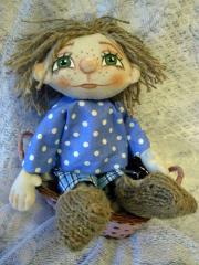 изображение Кукла текстильная с нарисованным лицом