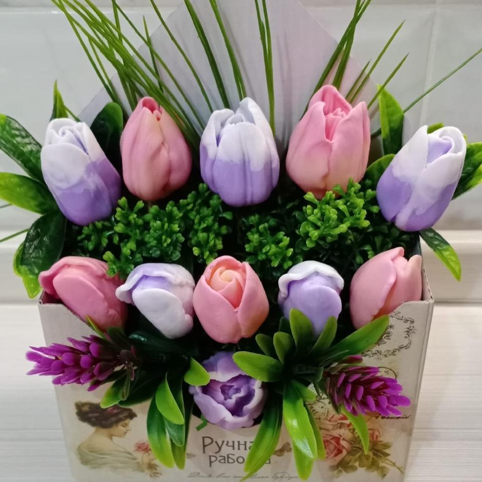 фото Письмо с тюльпанами