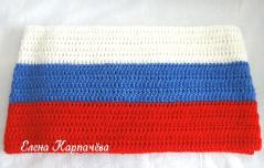 картинка Вязаная шапка и шарф Россия