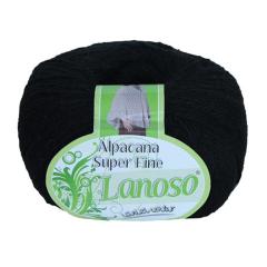 фото Черная пряжа Lanoso Alpacana SuperFine