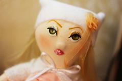 изображение Текстильная интерьерная кукла лисичка