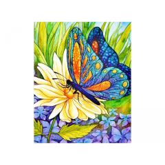 фото Картина "Бабочка и цветок"
